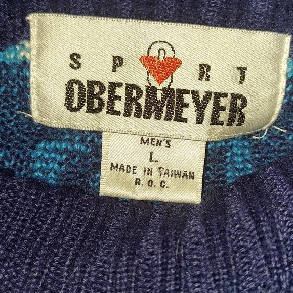 Obermeyer Vintage Sweater Large Pre-loved Men's Size Large Long Sleeve - Picture 8 of 9
